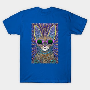 Cosmos Cat Wearing Sunglasses- Fission!!! T-Shirt